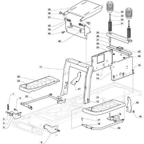PLATEFORME REPOSE-PIEDS EMAK ORIGINALE G325500041E1