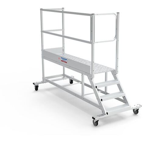 Plateforme roulante 5 marches - Hauteur max. de travail 3.00m - PTF205G-RSP