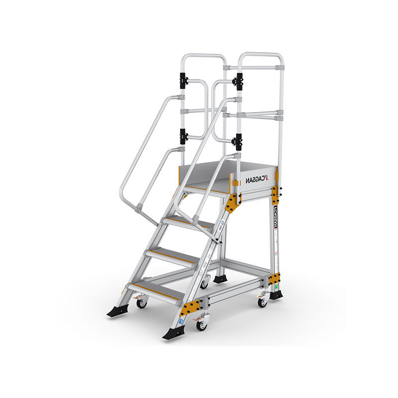 Plateforme roulante 3 marches - Hauteur max. de travail 2.75m - Portillon saloon - EP2