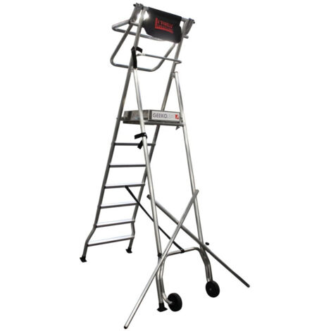 Plateforme roulante pliable escabeau PIR 2 marches 2,48 M GEEKO.BAT