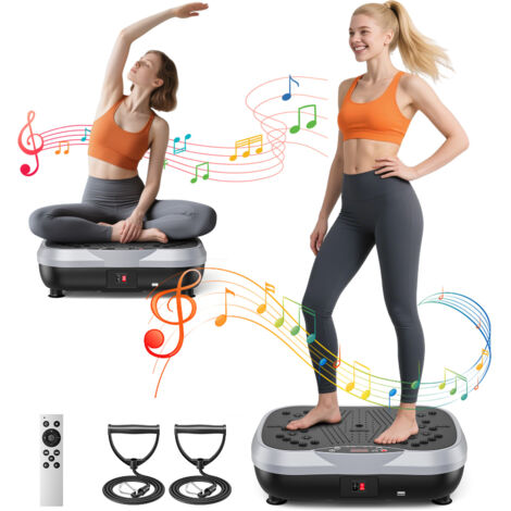 Plateforme vibrante, appareil de fitness pour un entraînement complet du corps, idéal pour renforcer la densité osseuse et favoriser le drainage lymphatique
