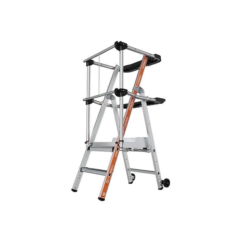 Escabeau pirl 2 marches - Hauteur max. de travail 2.48m - 2274152