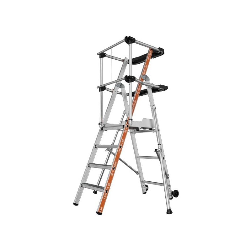 Plateforme Raptor 5 marches garde corps lisses Tubesca