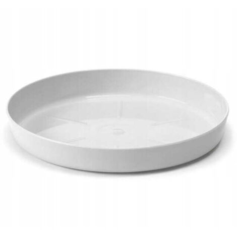 Platillo gris claro para maceta 23,4x3,4 cm Plástico