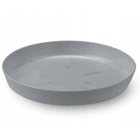 Platillo maceta gris 23,4 cm Plástico