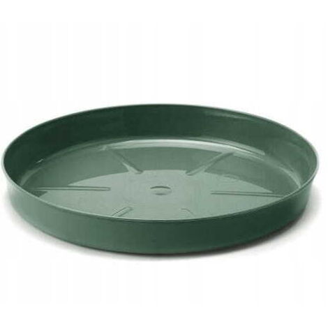 Platillo maceta verde aguacate 11,2x1,2cm Plástico