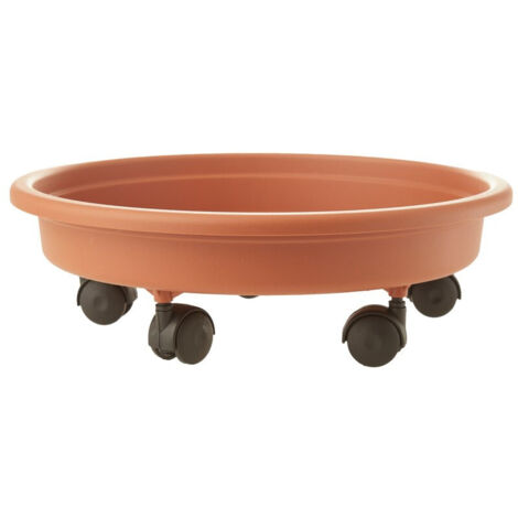 Platillo naxos con ruedas  36 cm - Terra cotta