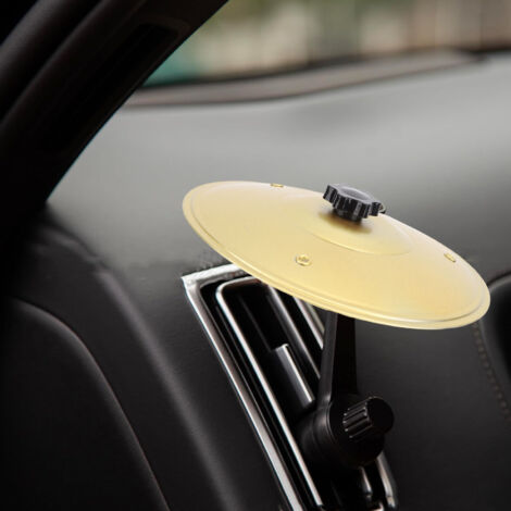 [Platillo para automóvil] + Platillo de choque para automóvil con ritmo claro y fuerte con soporte de ventilación ajustable [Oro]