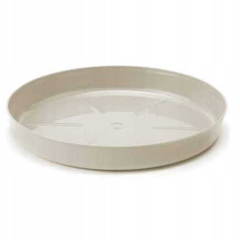 Platillo para maceta de algodón 12,6x1,8 cm Plástico beige