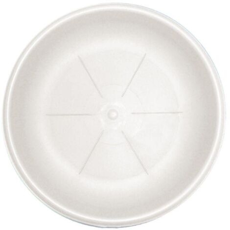 Platillo Redondo Cm. 35 Blanco Para Maceta Bama