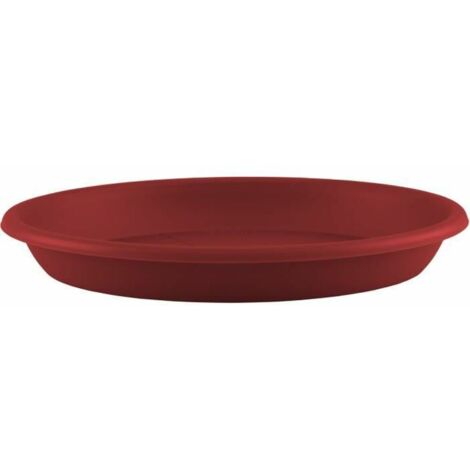 Platillo redondo de 35 cm, rojo oscuro
