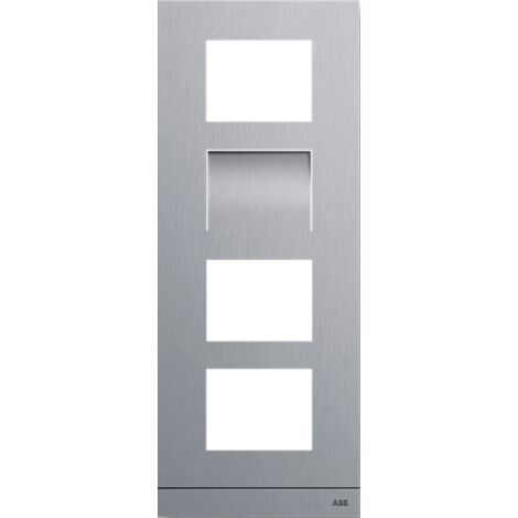 Platine 1/4 audio/vidéo acier inoxydable 2TMA130160X0005 ABB 41384CF-S