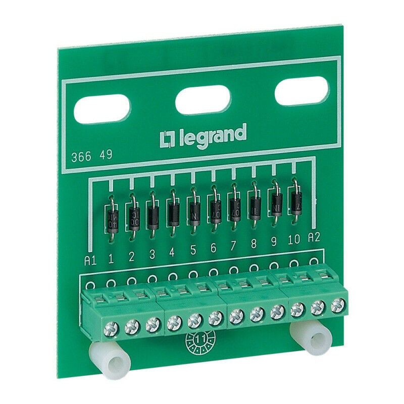 Legrand - Module de 10 diodes anode commune pour Osmoz fixation sur porte ou plaque (036649)