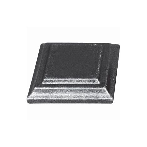 Platine acier 100x100 mm carrée à souder - Au meilleur prix