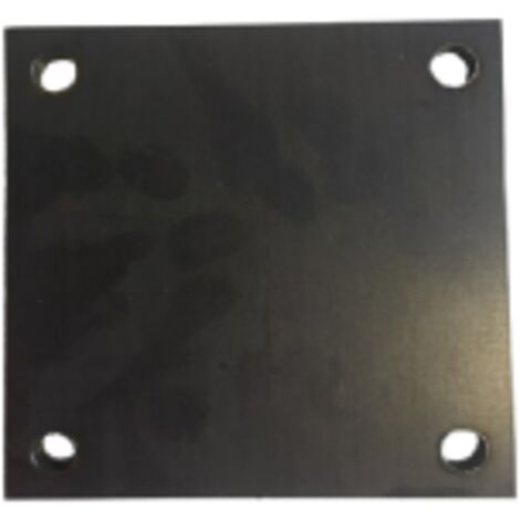 Platine acier percée 150x150x10