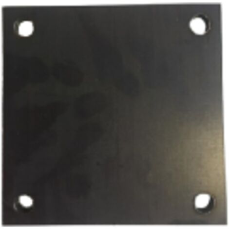 Platine acier percée 150x150x10