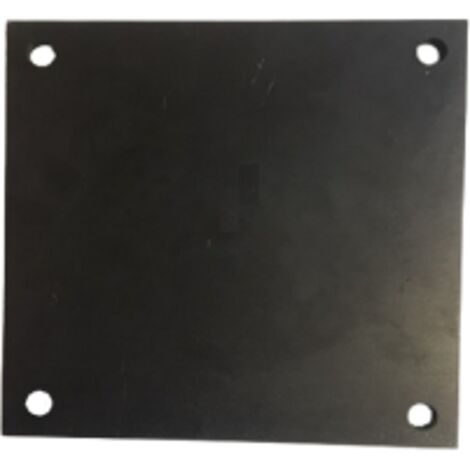 Platine acier percée 200x200x10