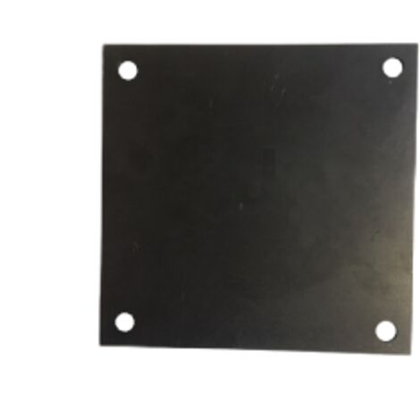 Platine acier percée 200x200x10