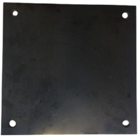 Platine acier percée 250x250x10