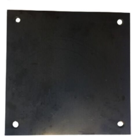 Platine acier percée 250x250x10