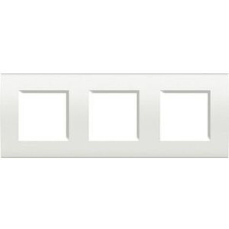 Platine Carée 3x2 Modules BTicino Living Light LNA4802M3BI Blanc