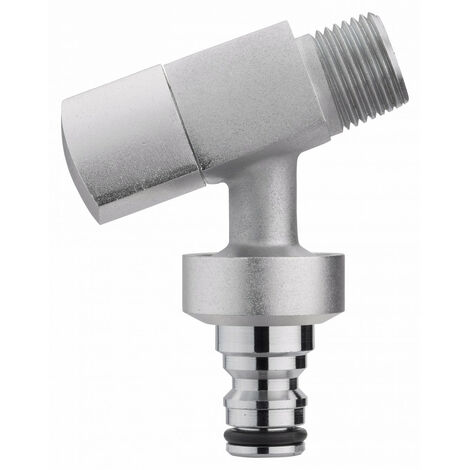 Nez de robinet coudé à pression en laiton Fixoconnect 16mm x F 1/2