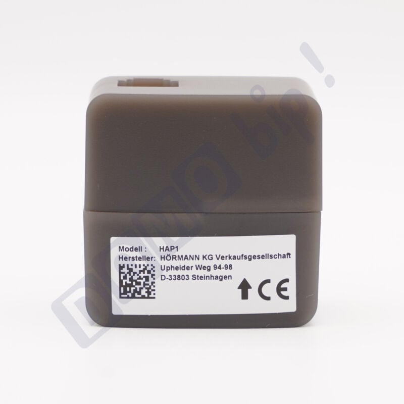 Platine d'adaptation Hörmann HAP1 – Connexion hcp série 3 à actionneurs série 4 - Indice de protection : IP65 - Dimensions : 110x70x55 mm - Référence