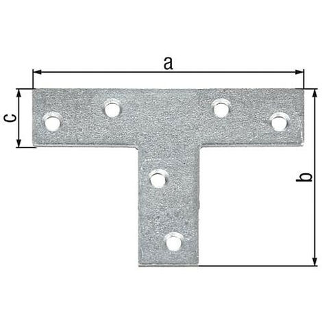 Platine d'assemblage 70x50mm galva sendzimir