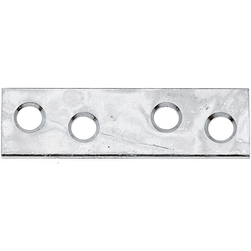 849368 Platine d'assemblage, étroite, galvanisée Sendzimir, 50 x 14 mm, Set de 100 pièces - Alberts