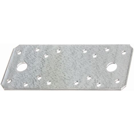 Platine d'assemblage galvanisée Sendzimir 133 x 55 mm – Set de 50 pièces – Pour fixation sécurisée dans constructions – Alberts