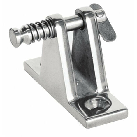 Platine de bimini inox droite - ORANGEMARINE -
