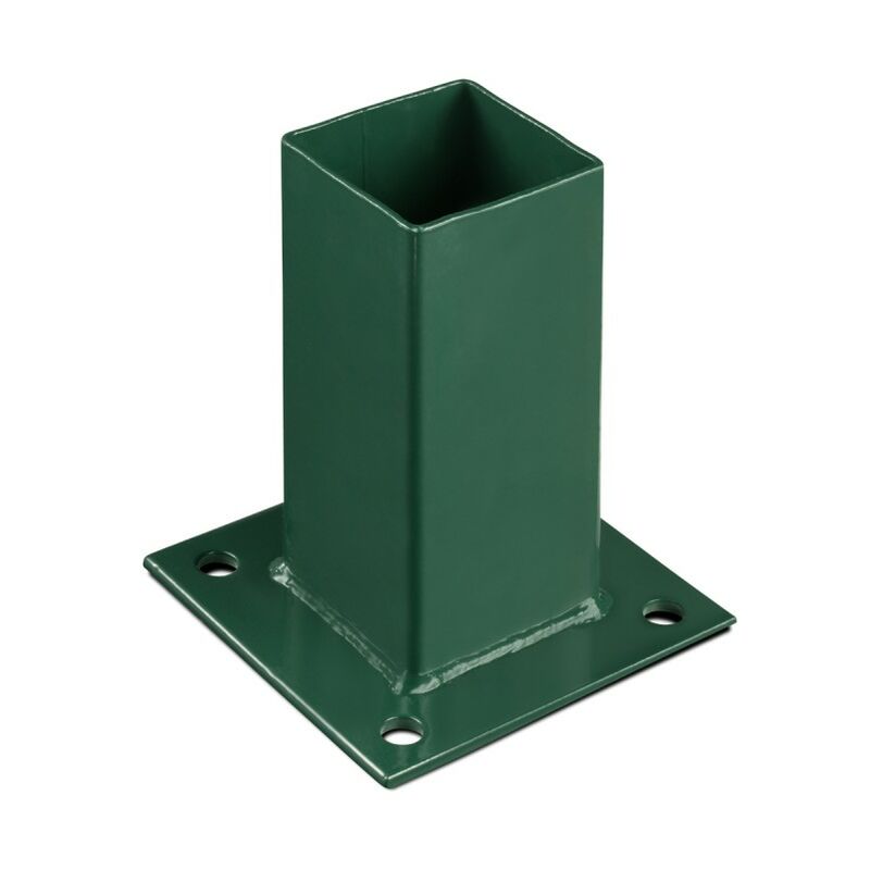 Platine de fixation 60 x 60 mm pour portillon grillagé Vert - Vert