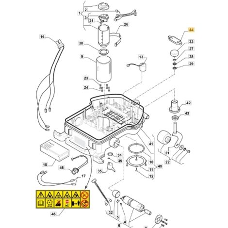 Platine de levage pour robot AUTOCLIP221 ORIGINAL STIGA modèles 112600243/0