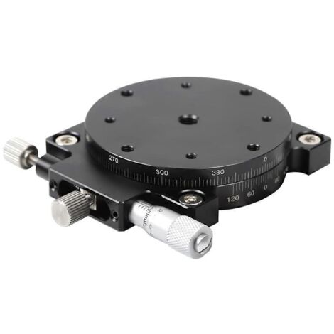 Platine de réglage optique fin de 60 mm, platine linéaire manuelle sur l'axe R