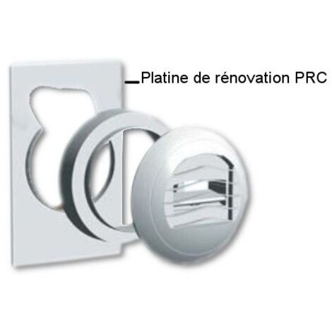 Platine de rénovation pour remplacement de bouche de ventilation, D 177 x 278mm S&P (UNELVENT) 858270