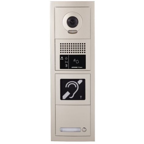 Platine de rue 1 bouton GT vidéo GTBVH1P - Aiphone 200276