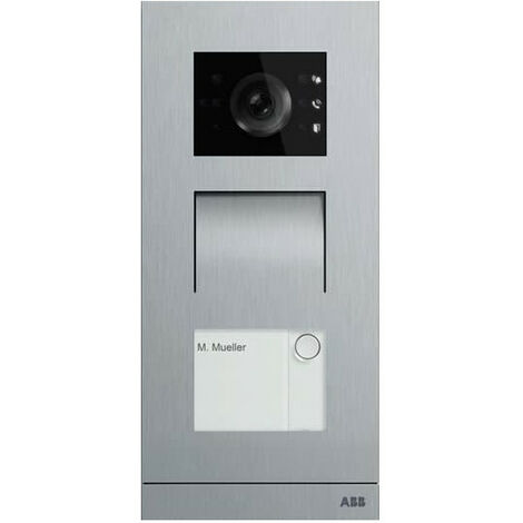 Platine de rue IP 1 BP acier inoxydable 2TMA130010X0001 ABB H81381P1-S