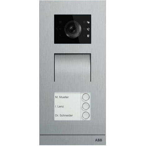 Platine de rue IP 3 BP acier inoxydable 2TMA130010X0003 ABB H81381P3-S