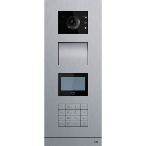 Platine de rue IP à défilement de noms RFIC/DESFIRE acier inoxydable 2TMA130010X0038 ABB H81384K-S