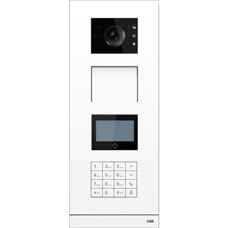 Platine de rue IP à défilement de noms RFID Blanc 2TMA130010W0033 ABB H81381K-W