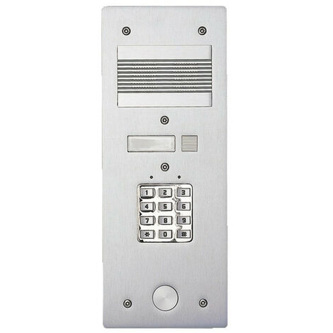Facade Inox - Platine de rue - Ensatrée - 1 Bouton - Aiphone