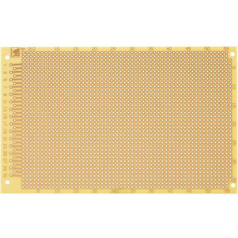 Platine d'expérimentation Rademacher WR-Typ 912 C-912-HP Bakélite (L x l) 16 cm x 10 cm 35 µm Pas 2.54 mm 1 pc(s)