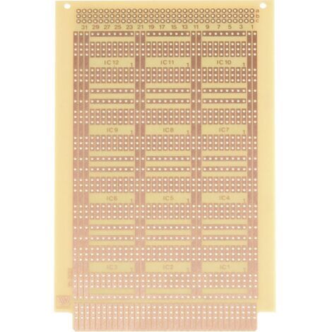 Platine d'expérimentation Rademacher WR-Typ 932 VK C-932-HP Bakélite (L x l) 16 cm x 10 cm 35 µm 1 pc(s)