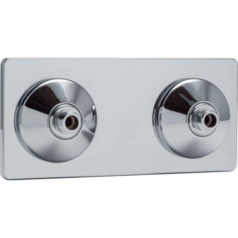 Platine double sous lavabo mâle 3/8" à sertir D12 RIQUIER ADRIEN 07798