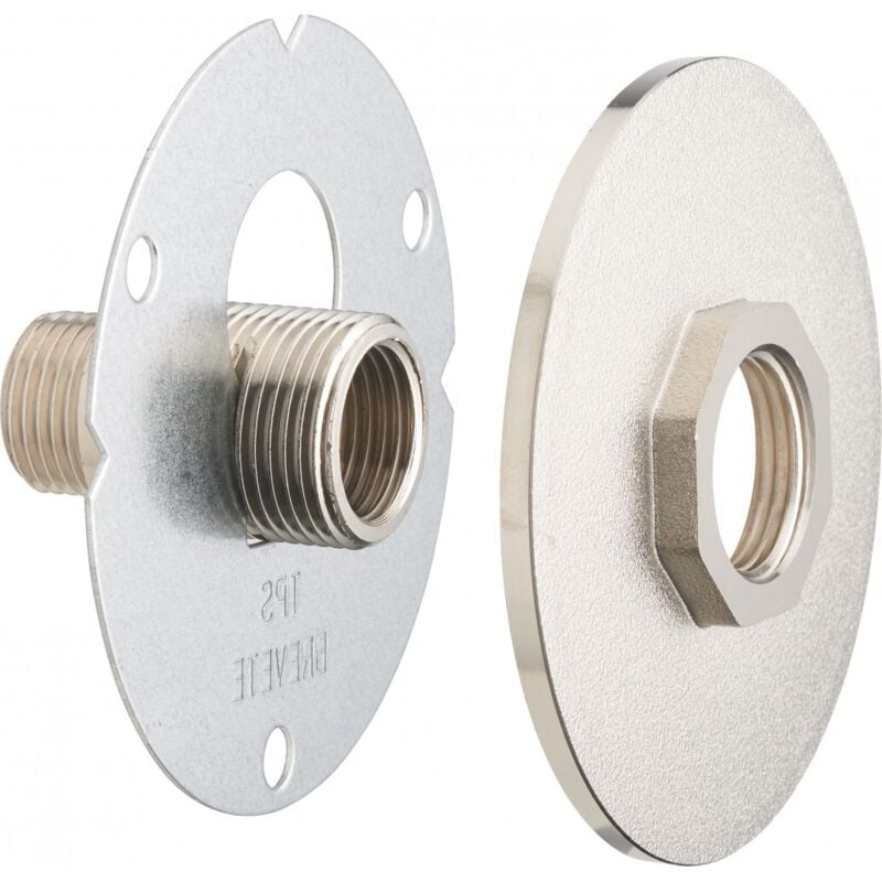 Platine easyfix arrosage confort universel m15x21 nickelé - Quick Plomberie