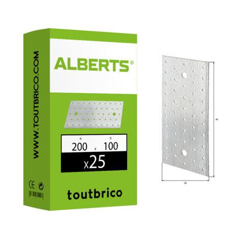Platine Galvanisée Multi Trous  200 X 100