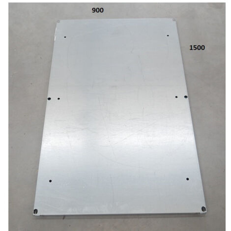 Platine métallique pleine 1500x900mm acier galvanisé pour coffret 1600x1000mm PLOMBIERES
