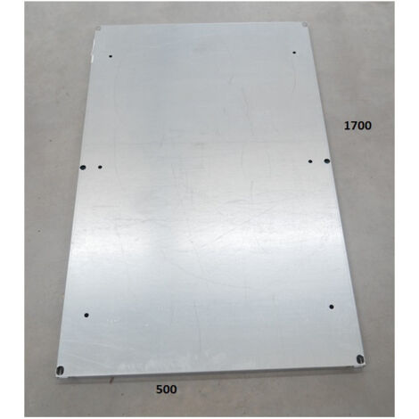 Platine métallique pleine 1700x500mm acier galvanisé pour coffret 1800x600mm PLOMBIERES