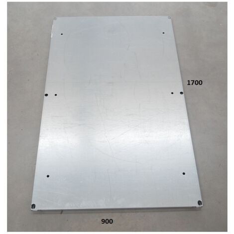 Platine métallique pleine 1700x900mm acier galvanisé pour coffret 1800x1000mm PLOMBIERES