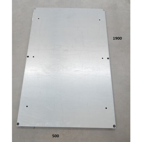 Platine métallique pleine 1900x500mm acier galvanisé pour coffret 2000x600mm PLOMBIERES